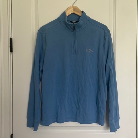 Callaway Men’s 1/4 Zip Popover Blue M - Picture 1 of 6